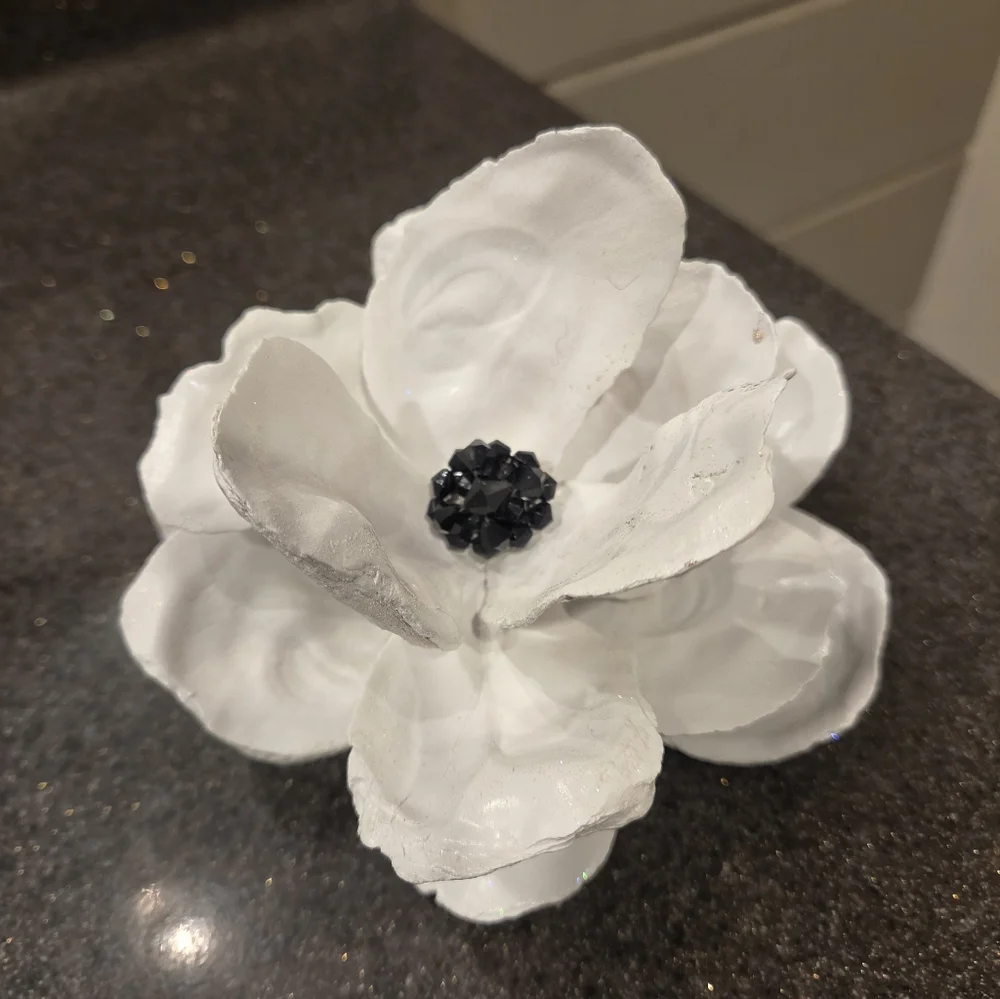 Handcrafted Oyster Shell Magnolia Flower
